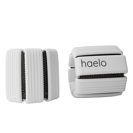 Pearl White haelo hoops