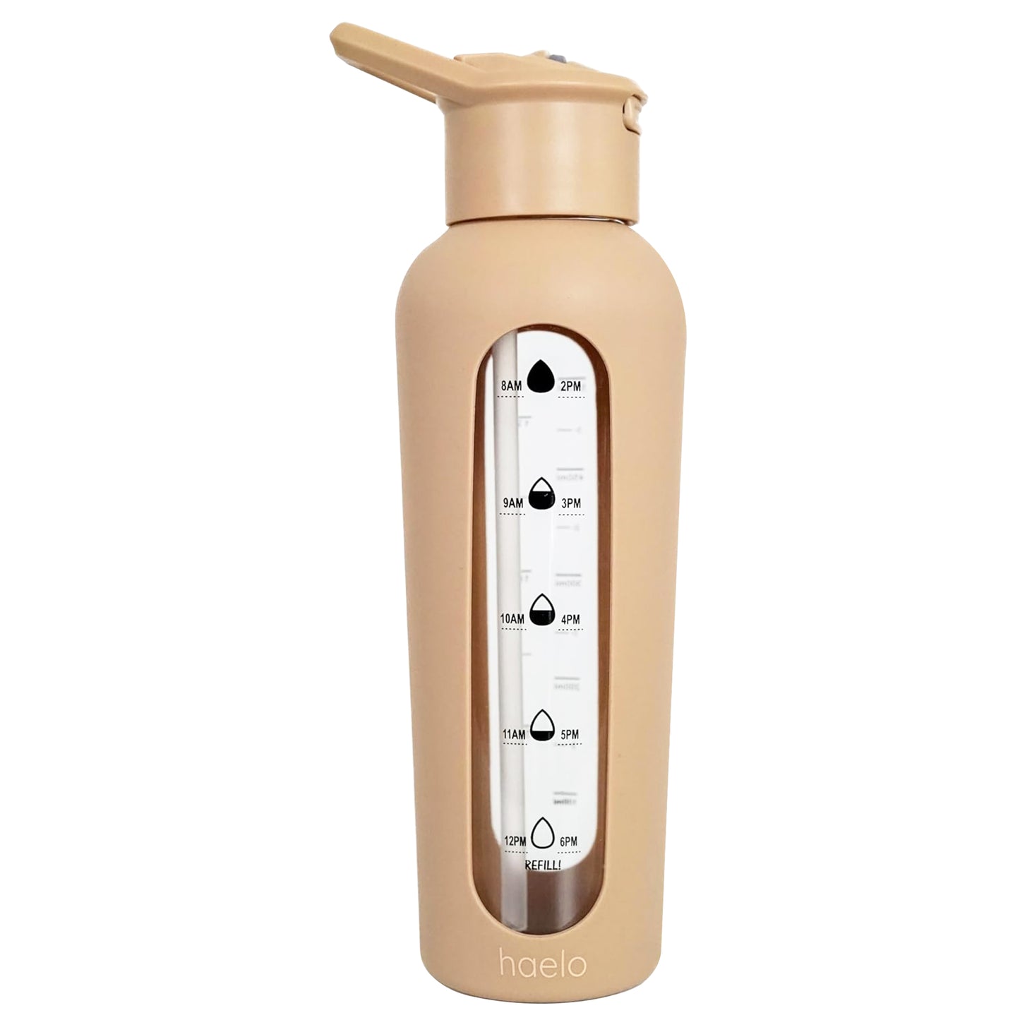 haelo motivational glass bottle 24 oz